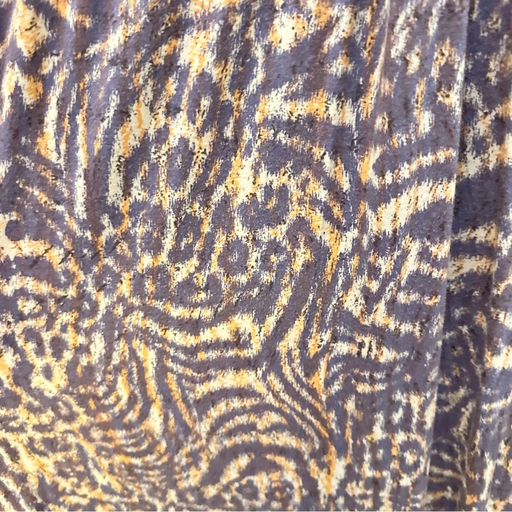 CABI L woman abstract purple gold Patio sleeveless maxi dress coastal boho chic - Picture 6 of 14